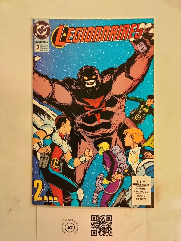 Legionnaires #3 (DC Comics, 1993), raw comic book in NM condition — front cover