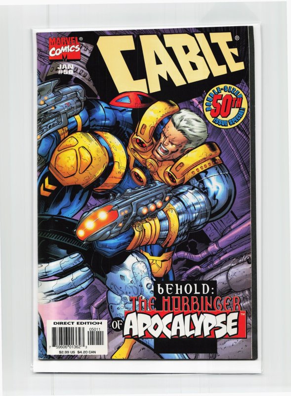 Cable #50 (Marvel Comics, 1998), raw, ungraded comic book — front cover