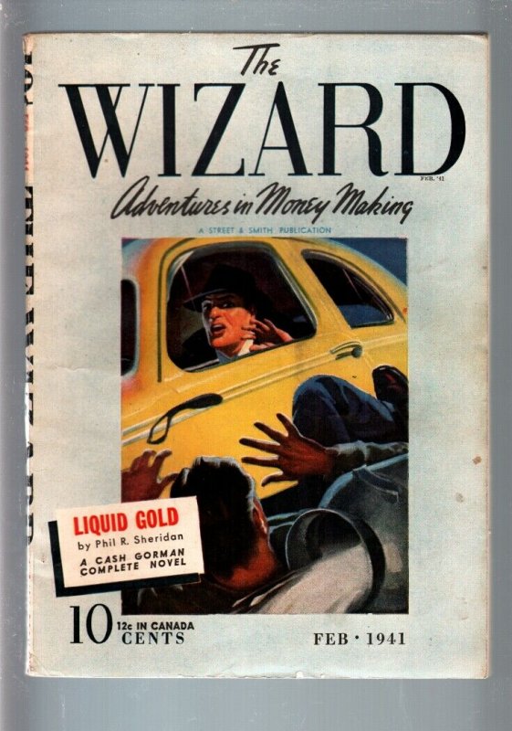 The Wizard 1941 Feb #3 (1941), raw comic book in FN+ condition — front cover