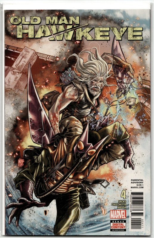 Old Man Hawkeye #4 (2018), raw, ungraded comic book — front cover