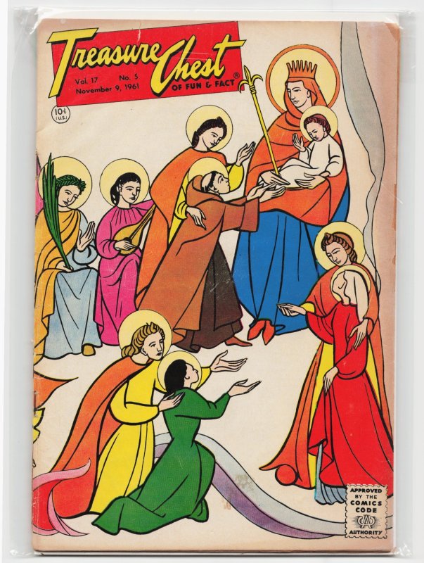 Treasure Chest of Fun & Facts #311 (1961), raw, ungraded comic book — front cover