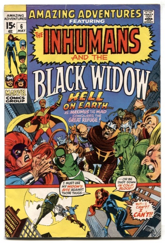 Amazing Adventures #6 (Marvel Comics, 1971), raw comic book in VG/FN condition — front cover