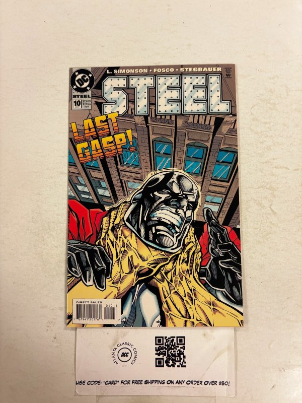 Steel #10 (DC Comics, 1994), raw comic book in NM condition — front cover