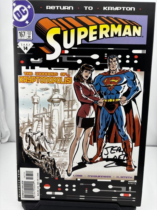 Superman #167 (DC Comics, 2001), raw, ungraded comic book — front cover