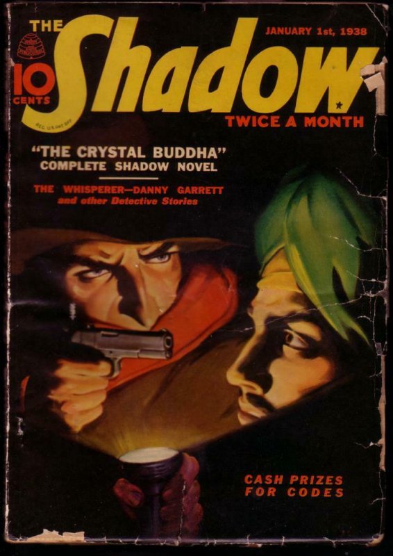Shadow Pulp 1938 Jan 1 Crystal Buddha Walter B Gibson G/vg (Street & Smith, 1938), raw comic book in VG condition — front cover