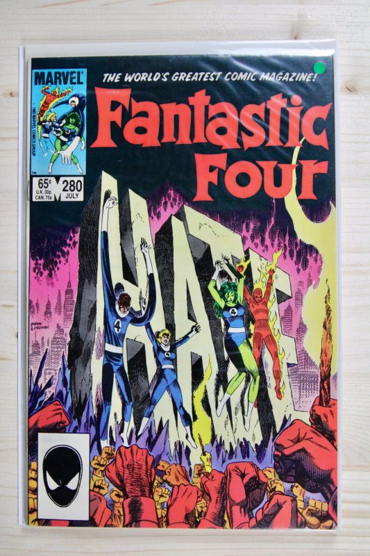 Fantastic Four #280 (Marvel Comics, 1985), raw comic book in VF+ 8.5 condition — front cover