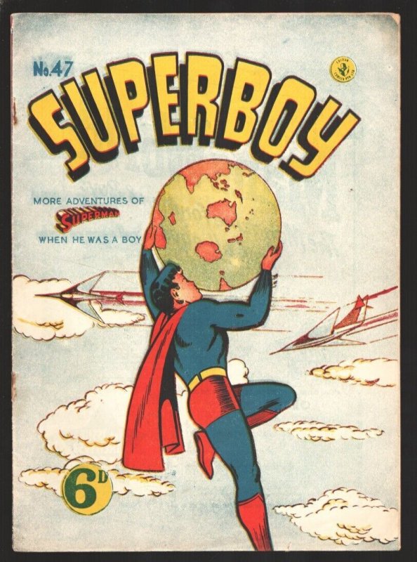 Superman #47 (DC Comics, 1950), raw, ungraded comic book — front cover