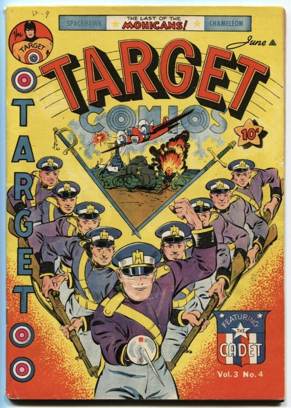 Target Vol 3 #4 (1942), raw, ungraded comic book — front cover