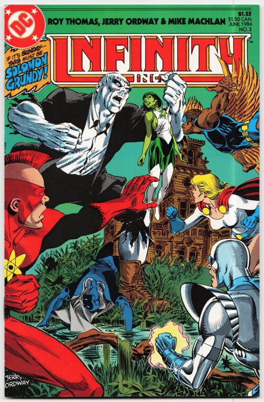Infinity, Inc #3 (1984), raw, ungraded comic book — front cover
