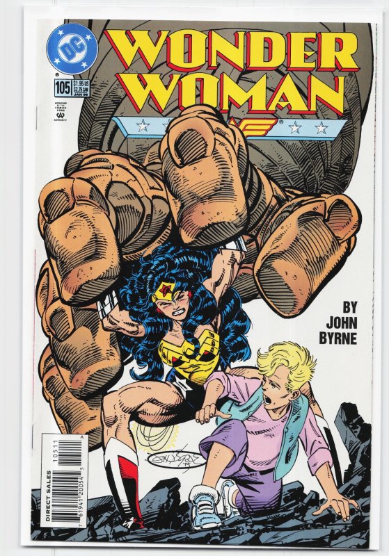 Wonder Woman #105 (DC Comics, 1996), raw, ungraded comic book — front cover