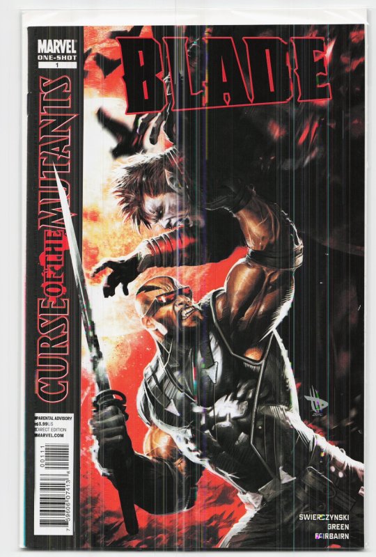 X-Men: Curse of the Mutants - Blade (2010) Blade (Marvel Comics, 2010), raw, ungraded comic book — front cover