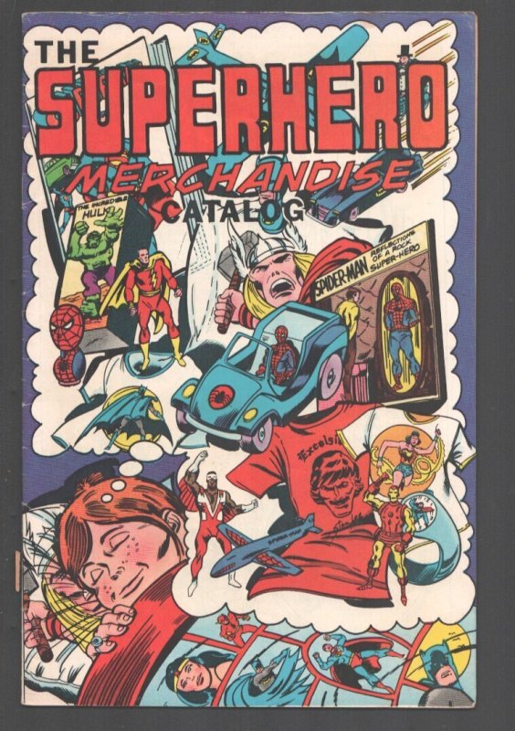 Superhero Merchandise Catalog 1976-Marvel & DC Items-Superman-Captain Marvel-... (1976), raw, ungraded comic book — front cover