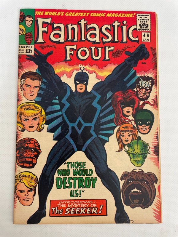 Fantastic Four #46 (Marvel Comics, 2001), raw comic book in VF/NM condition — front cover