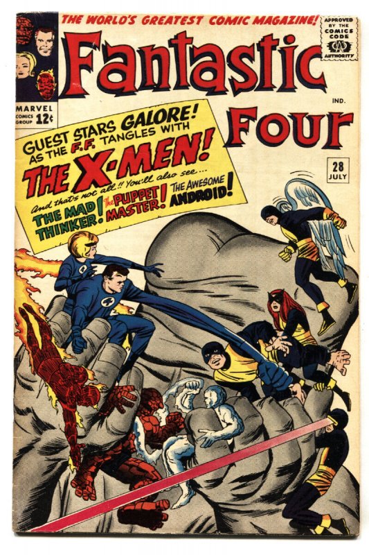Fantastic Four #28 - 1964 - Marvel - FN - Comic Book (Marvel Comics, 1964), raw comic book in FN condition — front cover