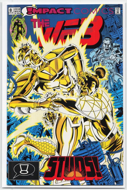 The Web #8 (1992), raw, ungraded comic book — front cover