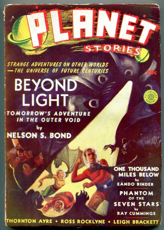 Planet Stories Pulp #5 (1940), raw comic book in VG condition — front cover