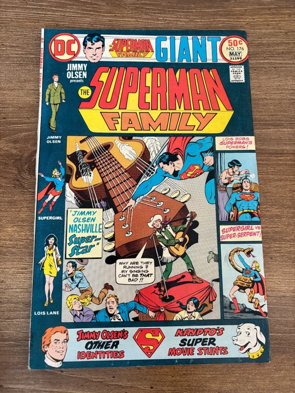 Jimmy Olsen the Superman Family #176 (DC Comics), raw comic book in FN/VF condition — front cover