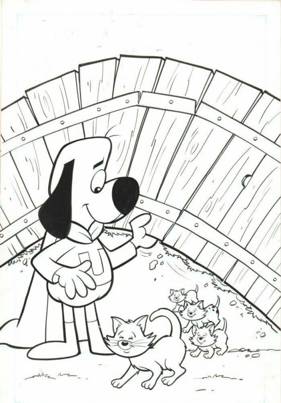 Underdog Alternate Cover - Helps Kittens - 1970 art by Unknown (1970), raw, ungraded comic book — front cover