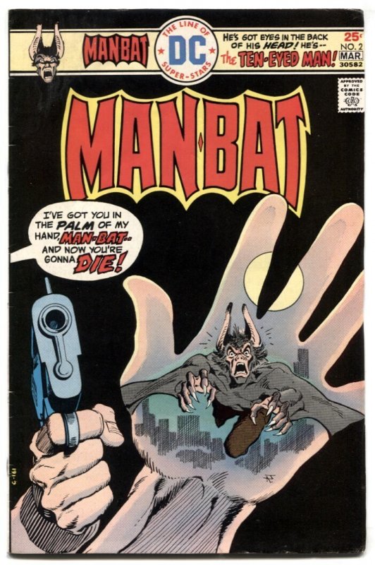 Man-Bat #2 (DC Comics, 1976), raw comic book in VG/FN condition — front cover