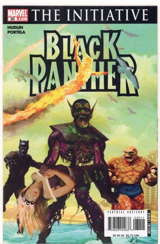 Black Panther #30 (Marvel Comics, 2007), raw comic book in NM 9.4 condition — front cover