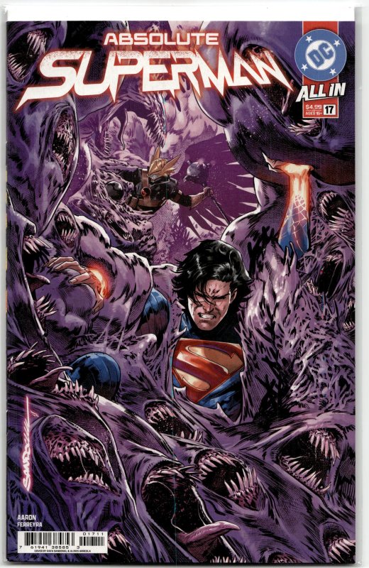 Absolute Superman #17 (DC Comics, 2026), raw, ungraded comic book — front cover
