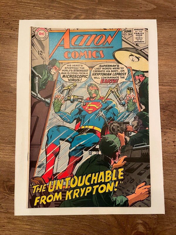 Action Comics #364 (DC Comics), raw comic book in NM- condition — front cover