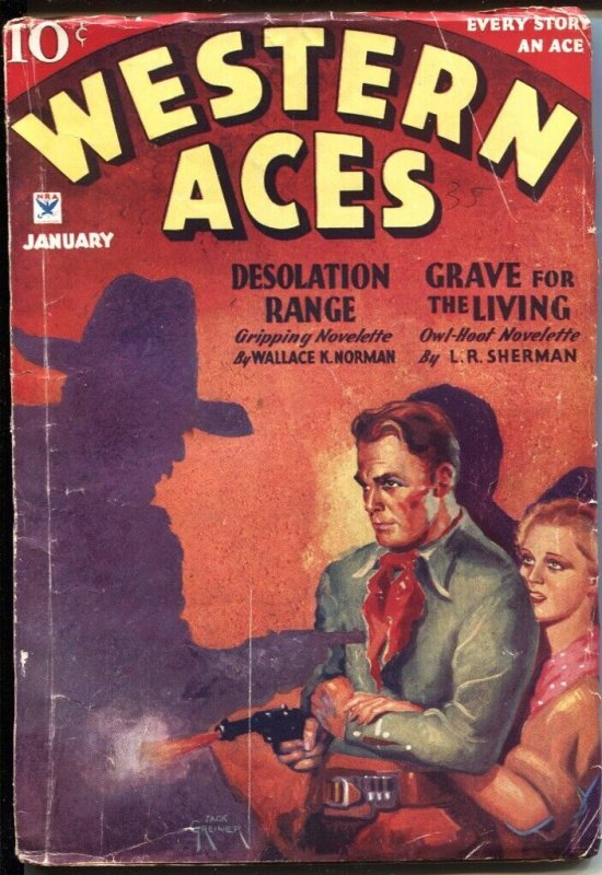 Western Aces #3 (1935), raw, ungraded comic book — front cover