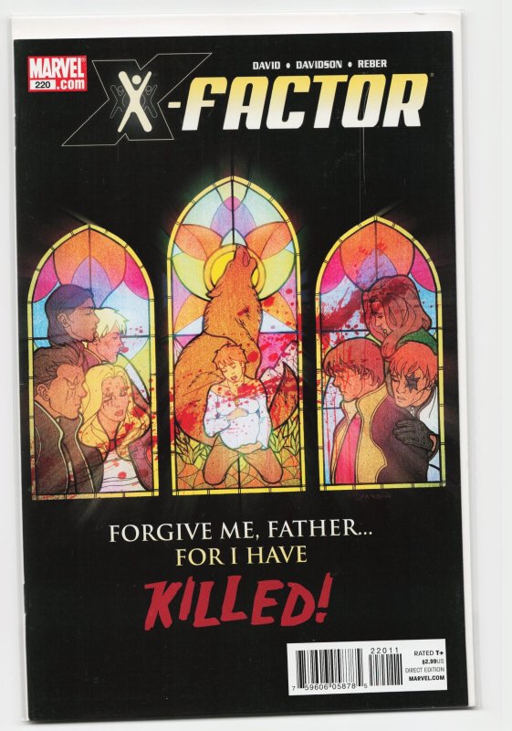 X-Factor #220 (Marvel Comics, 2011), raw, ungraded comic book — front cover