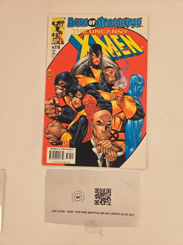 Uncanny X-Men #378 (Marvel Comics, 2000), raw comic book in NM condition — front cover