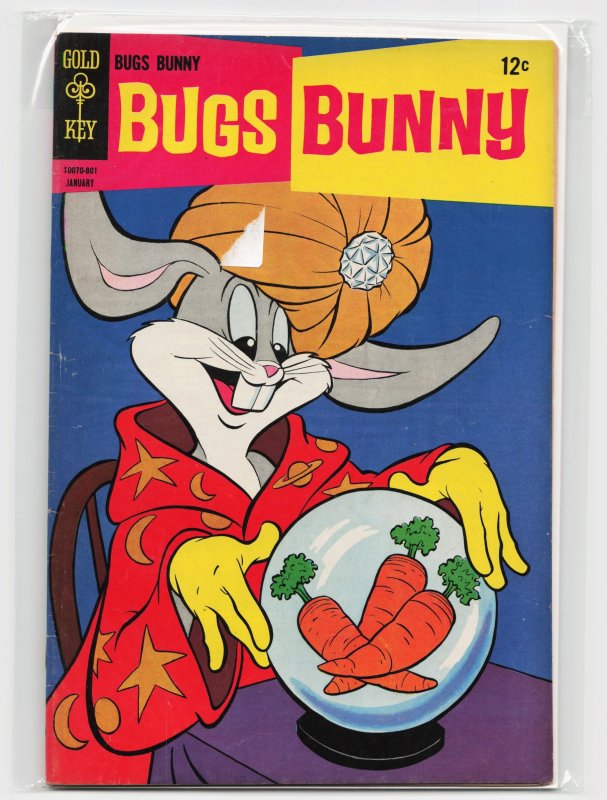 Bugs Bunny #115 (Gold Key, 1968), raw, ungraded comic book — front cover
