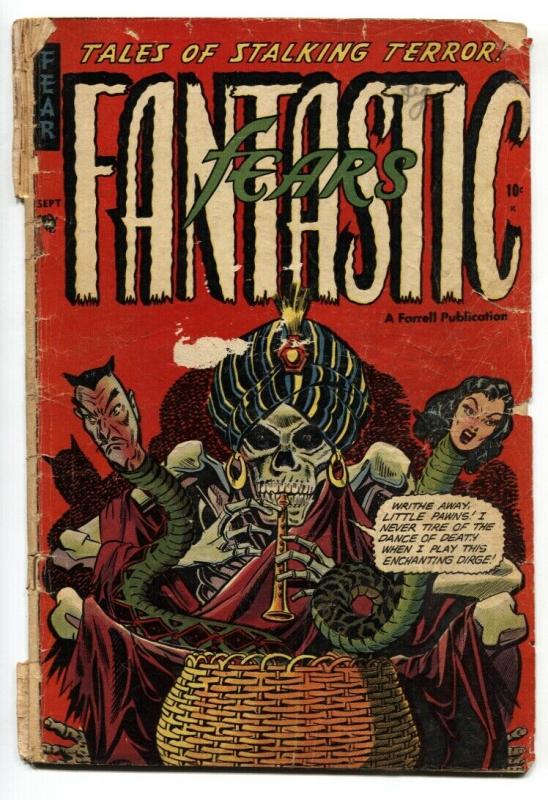 Fantastic Fears #3 (1953), raw, ungraded comic book — front cover