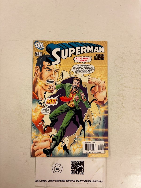 Superman #660 (DC Comics), raw comic book in NM condition — front cover