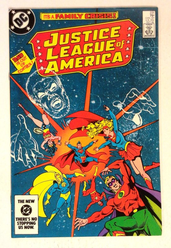 Justice League of America #231 (DC Comics, 1984), raw comic book in NM- condition — front cover
