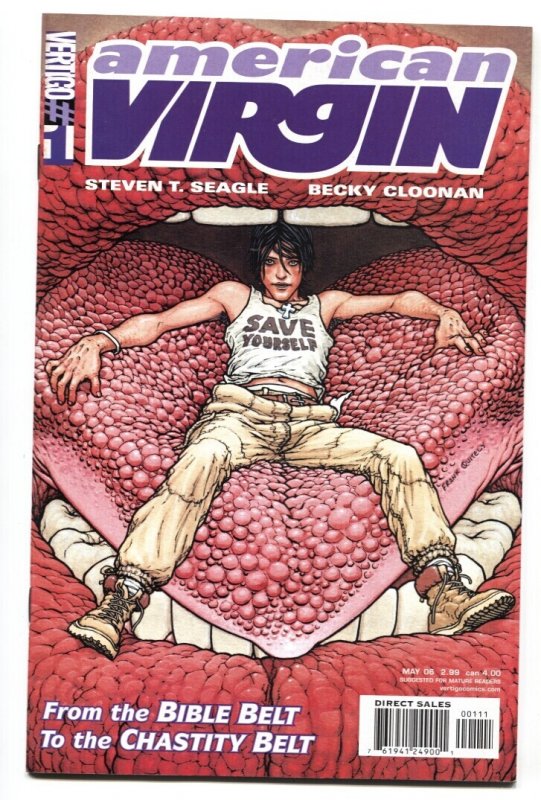 American Virgin #1 (DC Comics, 2006), raw comic book in NM- condition — front cover