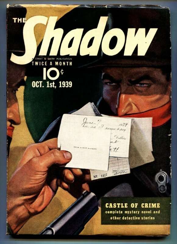 Shadow 1939 Oct 1-high Grade- Street AND Smith-Rare Pulp vf- (Street & Smith, 1939), raw, ungraded comic book — front cover