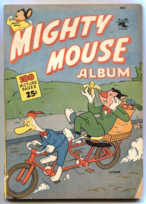 Mighty Mouse Album #1 (1952), raw comic book in VG+ condition — front cover