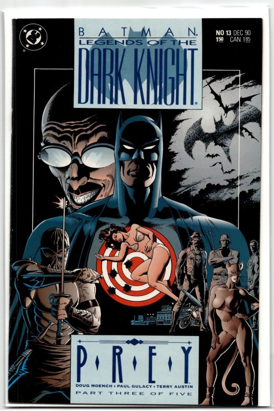 Legends of the Dark Knight #13 (DC Comics, 1990), raw, ungraded comic book — front cover