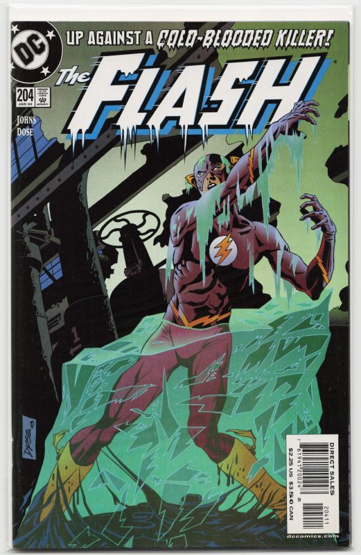 The Flash #204 (DC Comics, 2004), raw, ungraded comic book — front cover