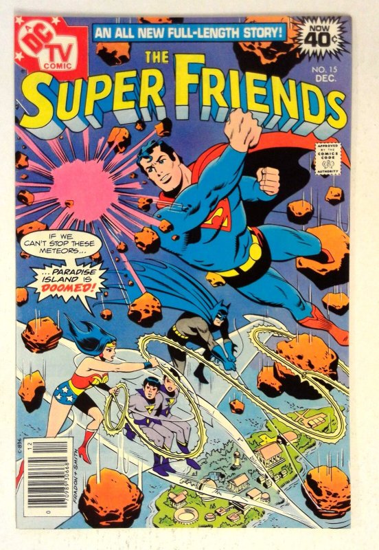 Super Friends #15 (DC Comics, 1978), raw comic book in NM- condition — front cover