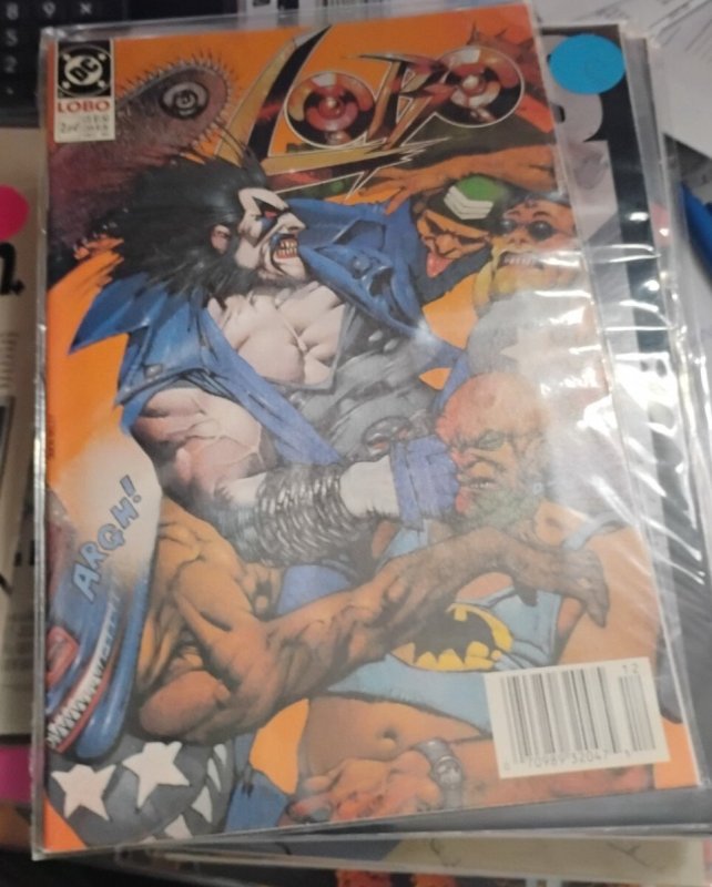 Lobo #2 (DC Comics, 1990), raw, ungraded comic book — front cover