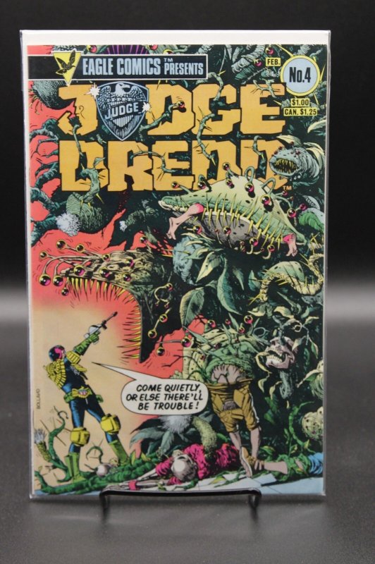 Judge Dredd #4 (1984), raw, ungraded comic book — front cover