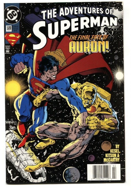 Adventures of Superman #509 (DC Comics), raw, ungraded comic book — front cover