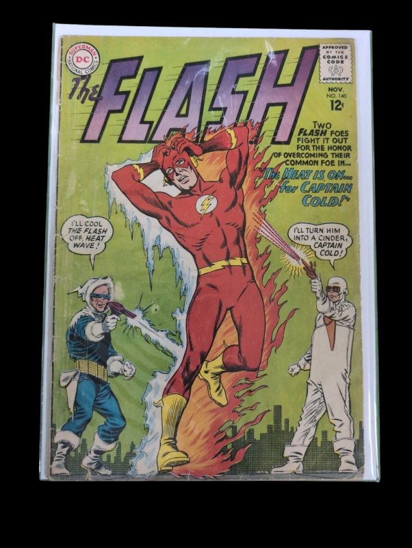 The Flash #140 (DC Comics, 1963), raw comic book in VG condition — front cover