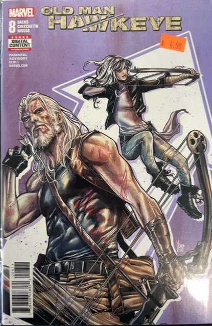 Old Man Hawkeye #8 (2018), raw, ungraded comic book — front cover