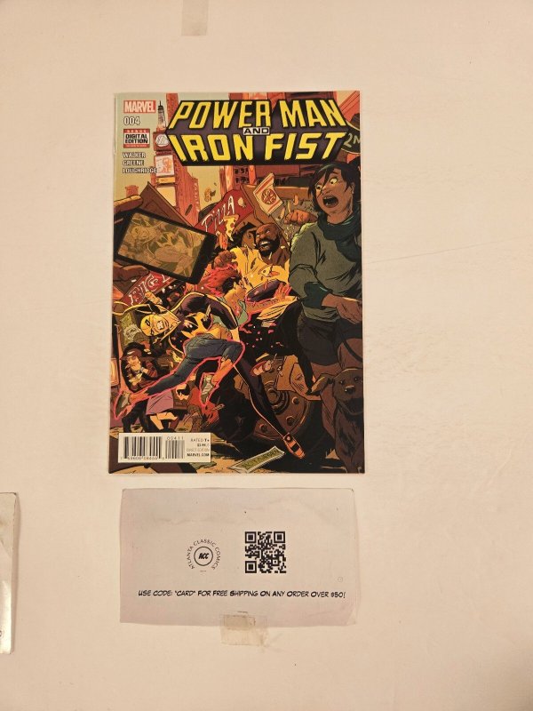 Power man and Iron Fist #4 (Marvel Comics), raw comic book in NM condition — front cover