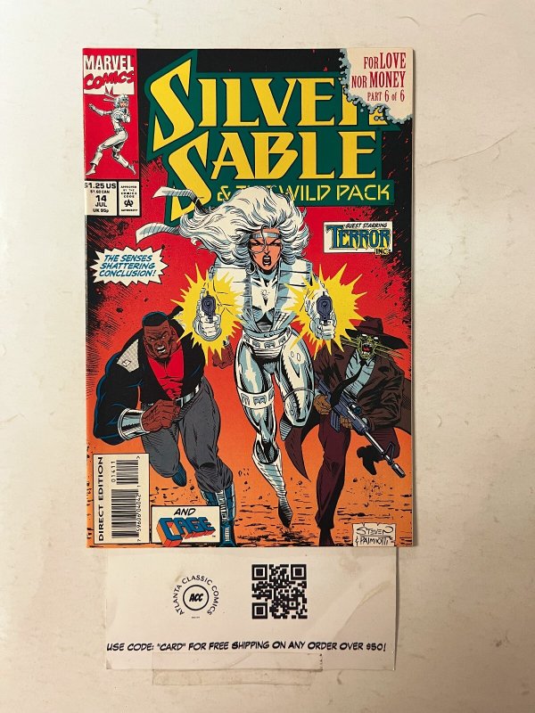 Silver Sable #14 (Marvel Comics), raw comic book in NM condition — front cover