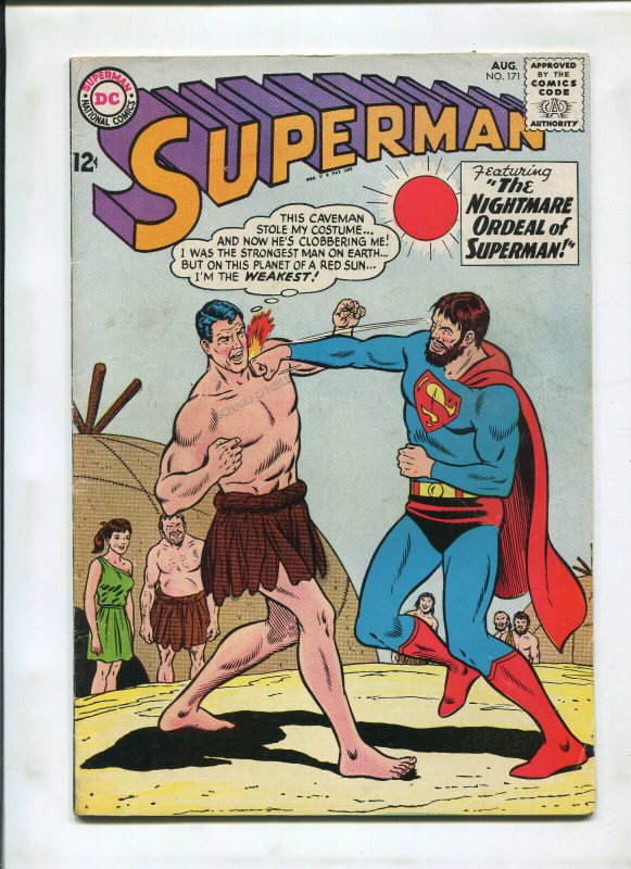 Superman #171 (DC Comics), raw comic book in 6.5 condition — front cover