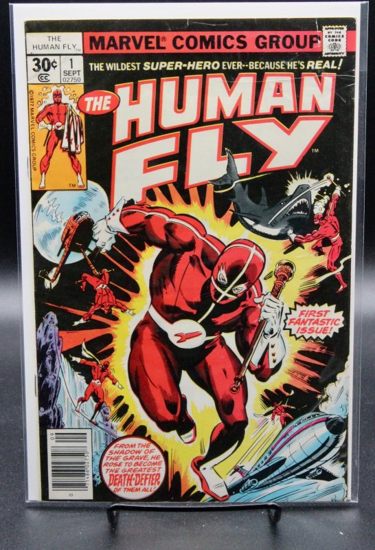 The Human Fly #1 (Marvel Comics, 1977), raw, ungraded comic book — front cover