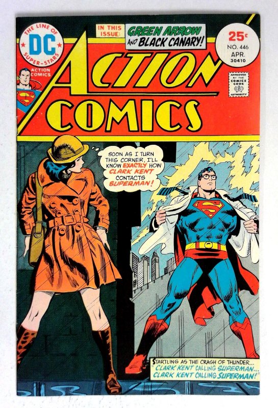 Action #446 (DC Comics, 1975), raw comic book in VF/NM condition — front cover