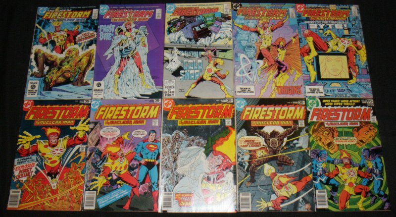 Firestorm Lot/runs Bronze Age 68pc (Vf-Nm), raw comic book in NM condition — front cover